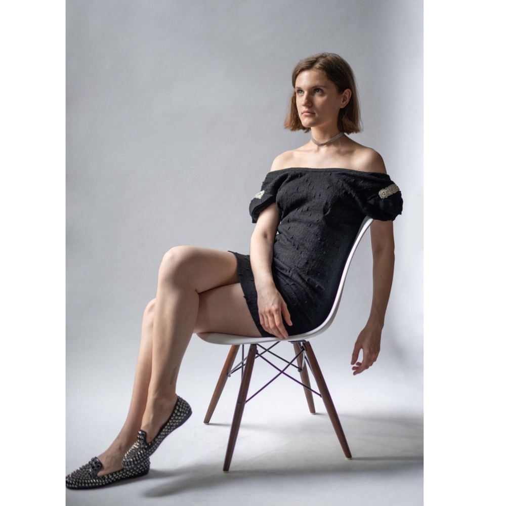 Mini black dress